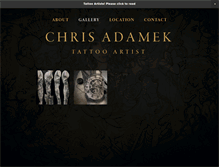 Tablet Screenshot of chrisadamek.com